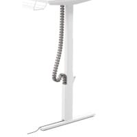 Flexible Cable Management Spine For Leap & Zoom Height Adjustable Desks Silver