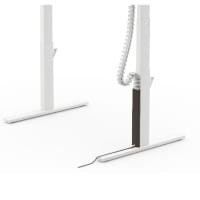 Magnetic Cable Protectors - Pack of 2 - For Leap Height Adjustable Bench Desks Black