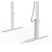 Magnetic Cable Protector For Leap & Zoom Height Adjustable Desks White