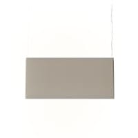 LINE Acoustic LED Ceiling Light Pendant Aluminium Frame 560mm High Available With Opaque Or Microprism Diffuser & Fabric Of Choice