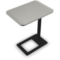 Mobi Laptop Stand 400x500x620mm Black Frame & Pearl Grey Melamine Top