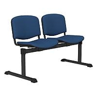 OI Series 2-Seater Bench With Fabric Upholstered Seat Blue E030