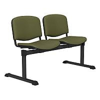 OI Series 2-Seater Bench With Vinyl Upholstered Seat Olive Green L052