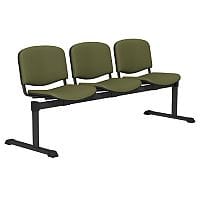 OI Series 3-Seater Bench With Vinyl Upholstered Seat Olive Green L052