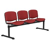 OI Series 3-Seater Bench With Vinyl Upholstered Seat Red L090