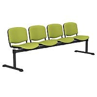 OI Series 4-Seater Bench With Vinyl Upholstered Seat Green L051