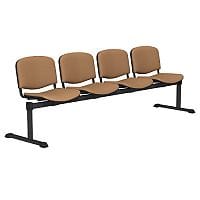 OI Series 4-Seater Bench With Vinyl Upholstered Seat Beige L080