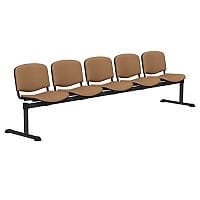 OI Series 5-Seater Bench With Vinyl Upholstered Seat Beige L080