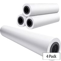 Xerox Performance White Uncoated Inkjet Plotter Paper Roll 841mm (4 Pack)