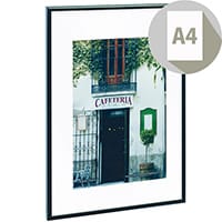 Photo Album Company Certificate Frame A4 Black Aluminium PAAFA4BLK