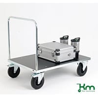 VFM Silver Platform Truck Single Bar 1000x700mm 376409 500kg