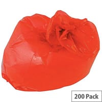 2Work Pack of 200 Polymax Refuse Sacks 100L Colour Coded