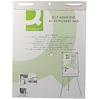Q-Connect A1 Self-Adhesive Flipchart Pad 30 Sheets Pack of 2
