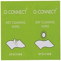 QConnect Pack of 20 Wet and Dry Wipes KF32148