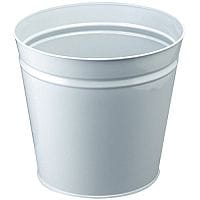 Q-Connect Metal Office Waste Desk Bin 15 Litre Round Grey KF12011 Single Pack