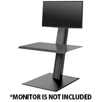 Humanscale QuickStand ECO Height-Adjustable Sitting/Standing Single Monitor Workstation Black QSEBS