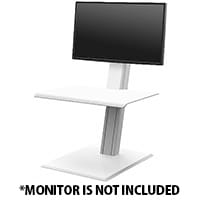 Humanscale QuickStand ECO Height-Adjustable Sitting/Standing Single Monitor Workstation White QSEWS