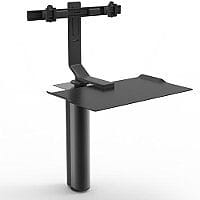 Humanscale QuickStand UNDER DESK Dual Monitor Height-Adjustable Sitting/Standing Workstation Black