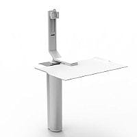 Humanscale QuickStand UNDER DESK Single Monitor Height-Adjustable Sitting/Standing Workstation White