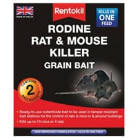Rentokil Rodine Rat & Mouse Killer Grain Bait (Sachets 2) Single Pack