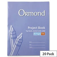 Ormond Project Book No.15A A4 40 Pages - For All Your Project and Study Needs
