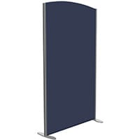 Sprint Eco Freestanding Screen Curved Top W1000xH1800-1600mm Dark Blue - With Stabilising Feet
