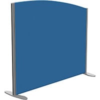 Sprint Eco Freestanding Privacy Acoustic Screen Curved Top W1200xH1000-800mm Blue - With Stabilising Feet