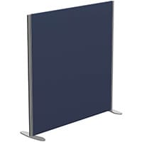Sprint Eco Freestanding Screen Straight Top W1200xH1200mm Dark Blue - With Stabilising Feet