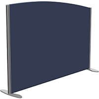 Sprint Eco Freestanding Screen Curved Top W1400xH1000-800mm Dark Blue - With Stabilising Feet
