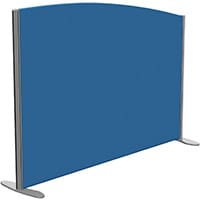 Sprint Eco Freestanding Screen Curved Top W1400xH1000-800mm Blue - With Stabilising Feet