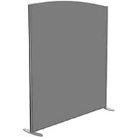 Sprint Eco Freestanding Screen Curved Top W1400xH1600-1400mm Grey - With Stabilising Feet