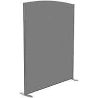 Sprint Eco Freestanding Screen Curved Top W1400xH1800-1600mm Grey - With Stabilising Feet