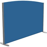 Sprint Eco Freestanding Privacy Acoustic Screen Curved Top W1600xH1100-900mm Blue - With Stabilising Feet