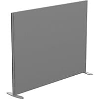 Sprint Eco Freestanding Screen Straight Top W1600xH1200mm Grey - With Stabilising Feet
