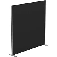 Sprint Eco Freestanding Screen Straight Top W1600xH1600mm Black - With Stabilising Feet