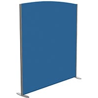 Sprint Eco Freestanding Screen Curved Top W1600xH1800-1600mm Blue - With Stabilising Feet