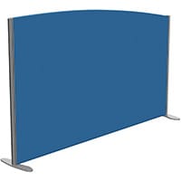 Sprint Eco Freestanding Privacy Acoustic Screen Curved Top W1800xH1100-900mm Blue - With Stabilising Feet