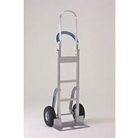 Stairclimbing Aluminium Hand Truck Tall Frame Low-Friction Skids with Pneumatic Tyres 200kg Capacity 317675