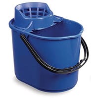 Economy Colour Coded Plastic Mop Bucket Blue Capacity 12L Single Pack