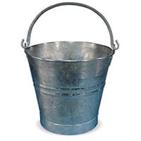 Galvanised Bucket Pack of 3