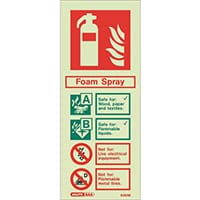 Sign-Fire Extinguish Aaa Foam Photo Lum 200X80mm Rigid