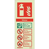 Sign-Fire Extinguish Aaa H2O Photo Lum 200X80mm Rigid