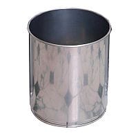 Aluminium Effect Litter Bin 12L Pack of 4