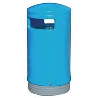 Outdoor Hooded Top Bin Blue 75L
