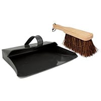 Metal Dustpan And Coco Hand Brush