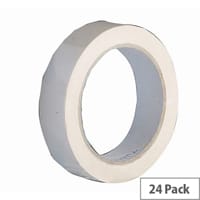 Vinyl Tape Bulk Pack 72mm White Pack of 24