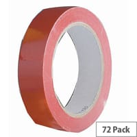 Vinyl Tape Bulk Pack 24mm Red Pack of 72