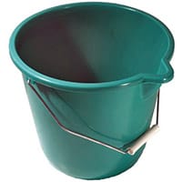 Plastic Bucket Green Pack of 4