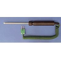K-Type Probes With Handle And 1 Coiled Cable Ceramic Tip Probe 1000C Ceramic Tip Probe