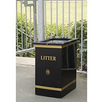 Open Top Outdoor Bin 100L Single Pack